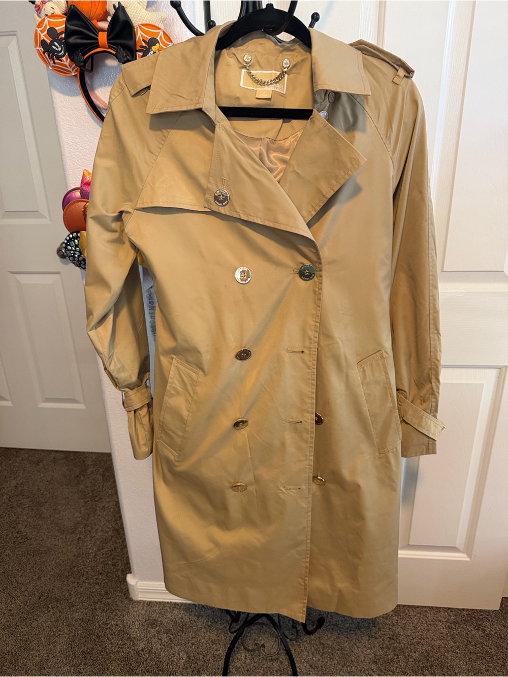 Like New Michael Michael Kors Classic Women's Trench Coat - Beige - Size S